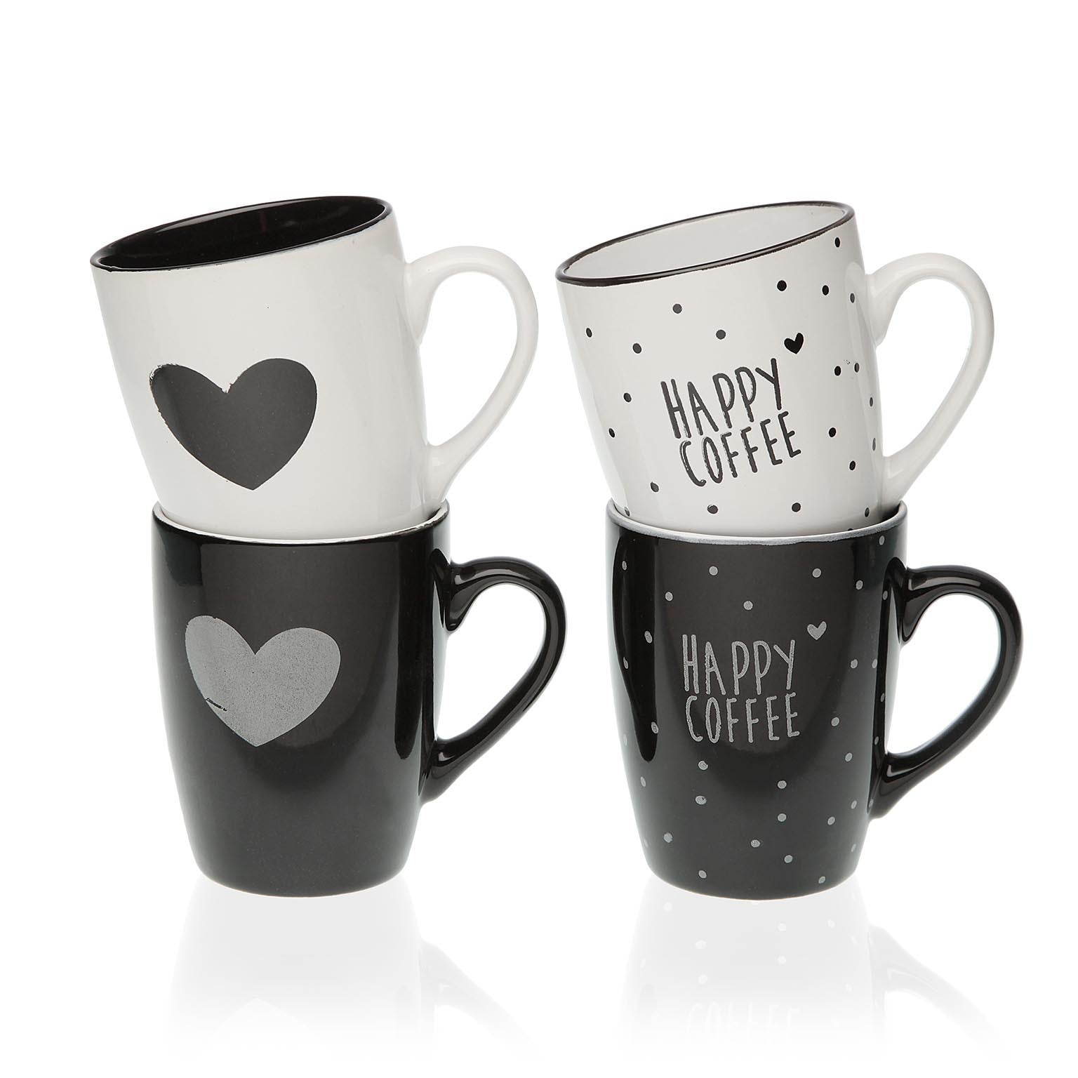 MUG SURTIDO HEARTS WHITE/ BLAC Versaotoño