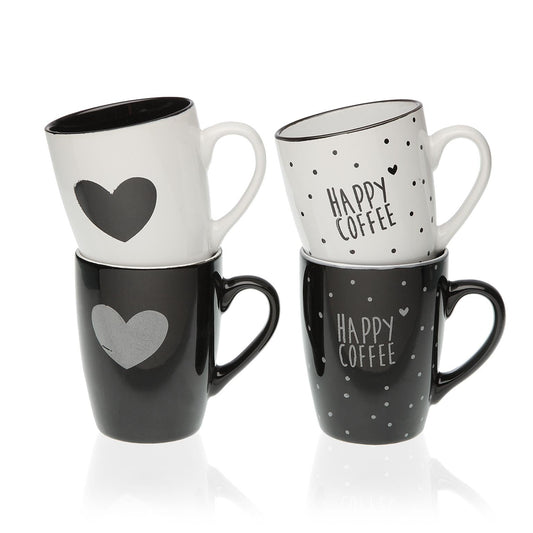 MUG SURTIDO HEARTS WHITE/ BLAC Versaotoño