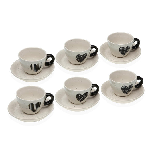SET 6 TAZAS CAFE CON PLATO NATHALIE Versaotoño