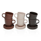 SET 6 TAZAS CAFE CON PLATO CHARLIZE Versaotoño