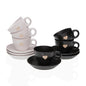 SET 6 TAZAS CAFE CON PLATO ELLIS Versaotoño
