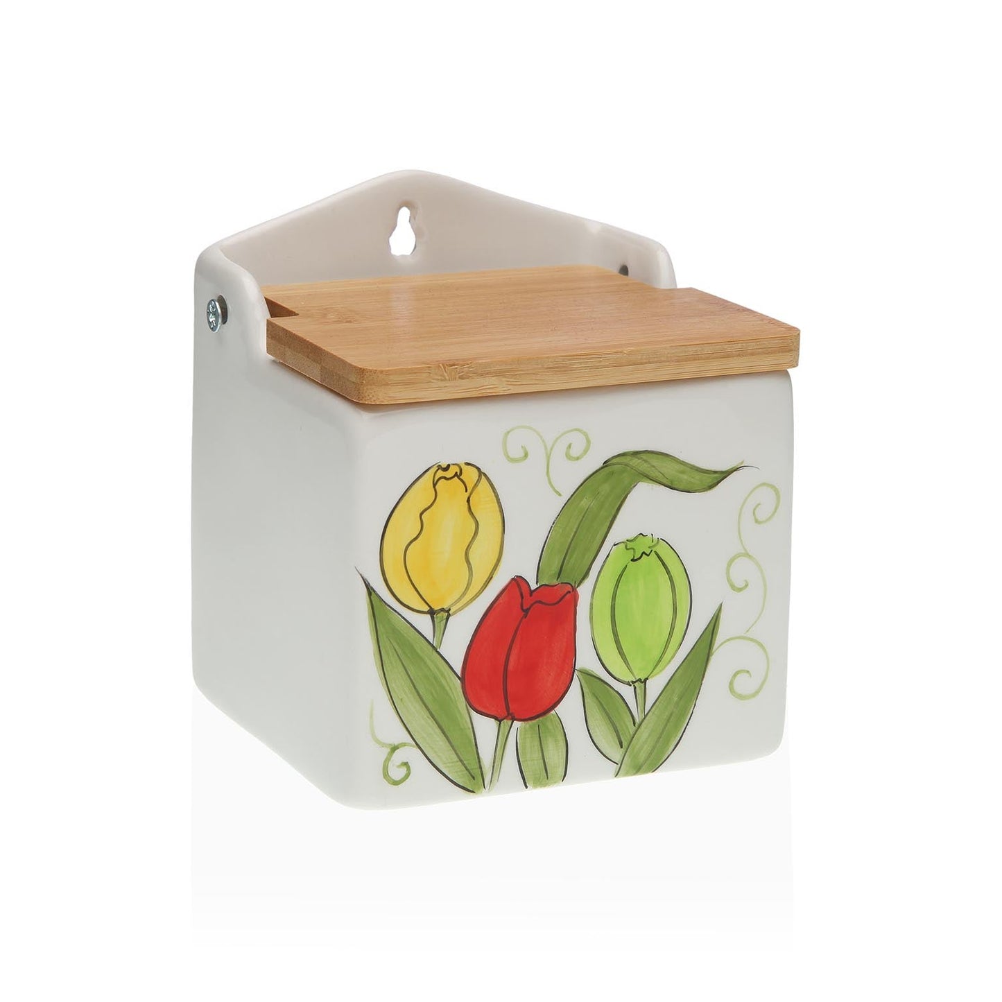 SALERO TULIPANES  TAPA BAMBÚ Versaotoño