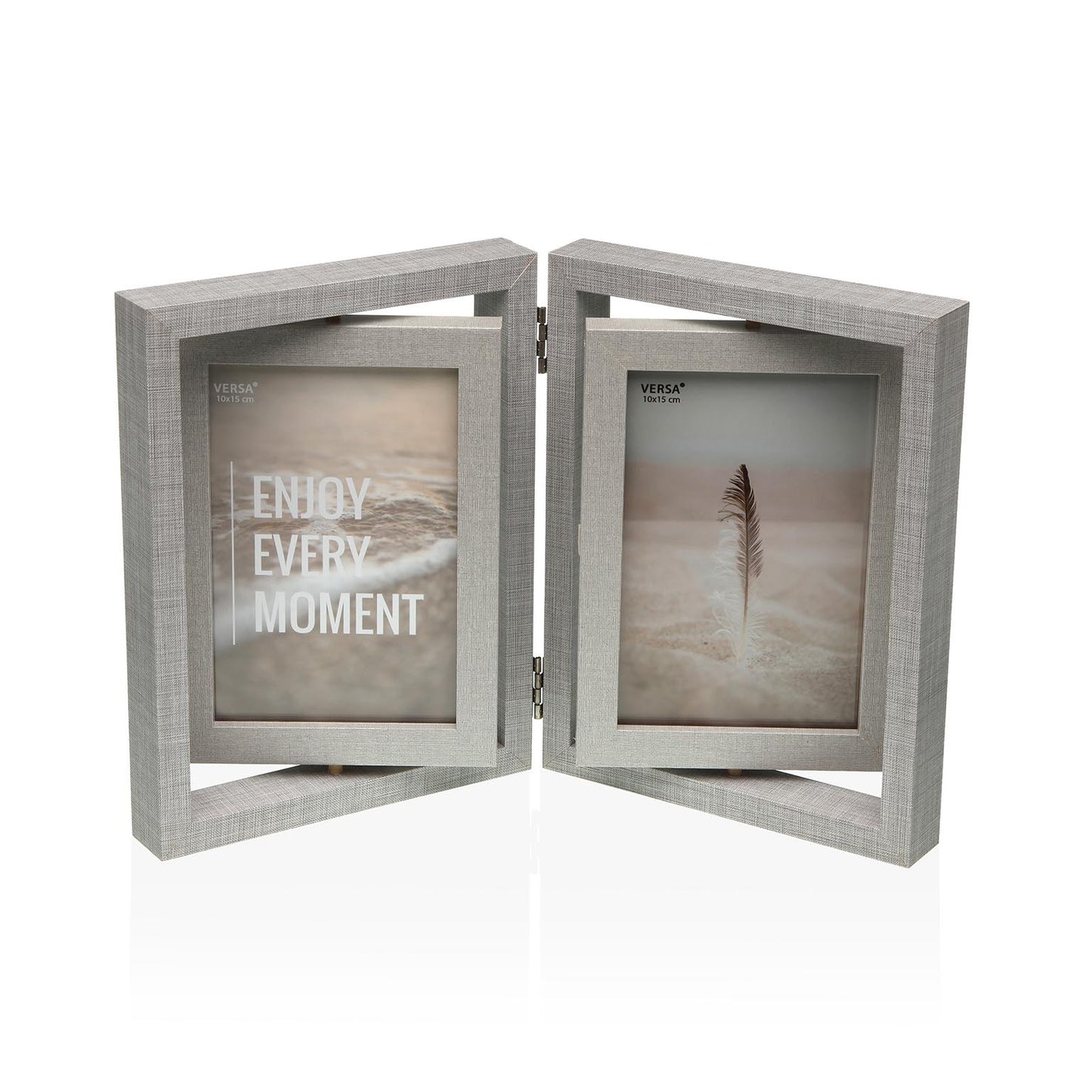 PORTAFOTO DE MADERA MAGY DOBLE 10x15 VERSA FEBRERO