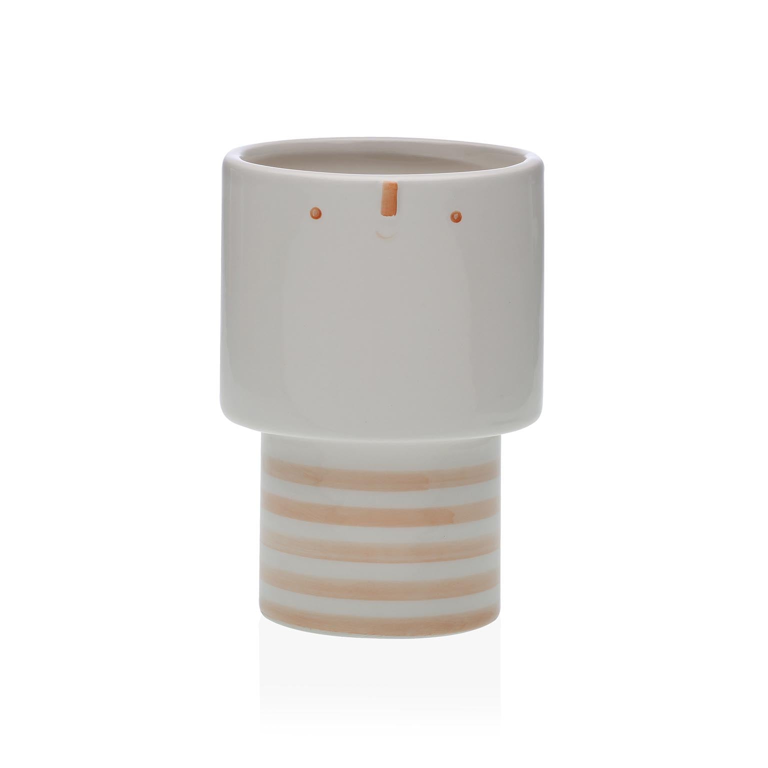 MACETERO CERAMICA CARA BEIGE Versaotoño