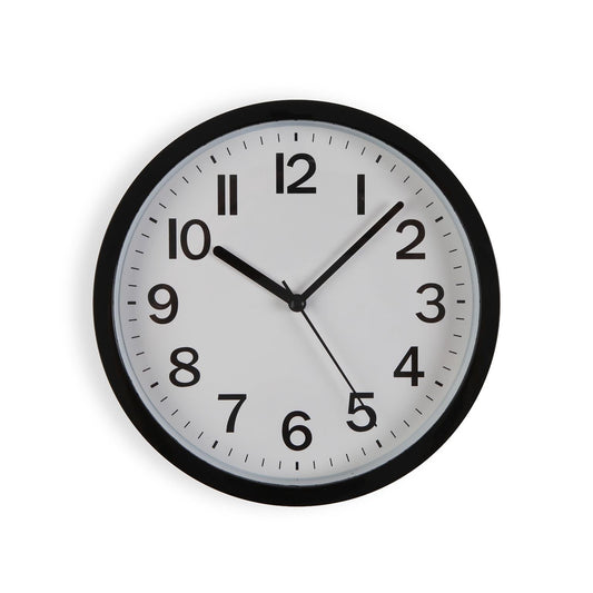 RELOJ DE PARED NEGRO 22CM VERSA 2026 JUNIO