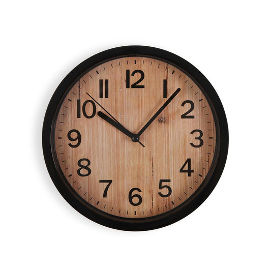 RELOJ DE PARED EFECTO MADERA 22CM VERSA 2026 JUNIO