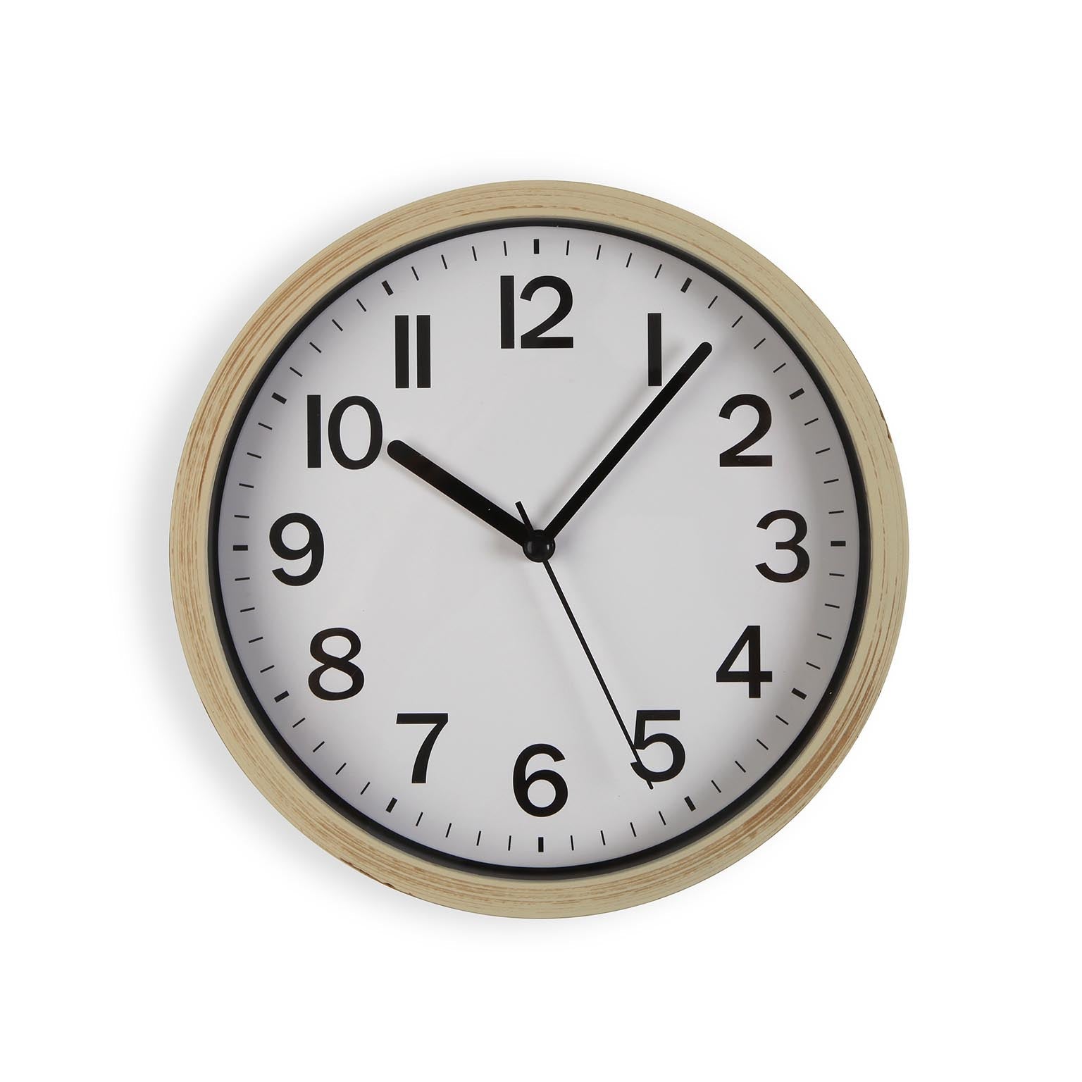 RELOJ DE PARED SIMIL MADERA 22CM