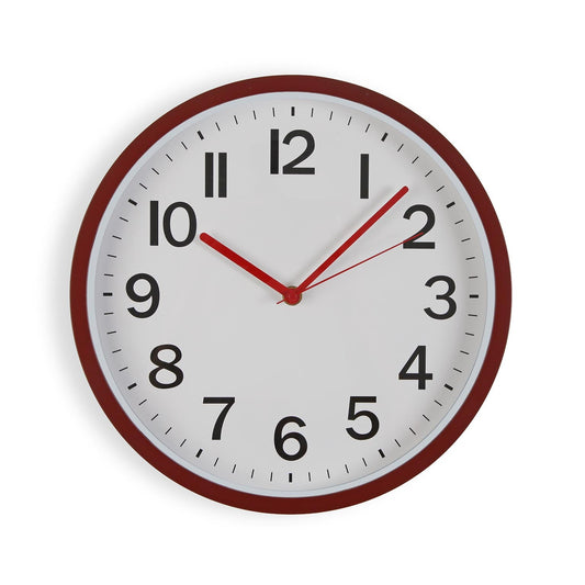 RELOJ DE PARED ROJO 30CM VERSA 2026 JUNIO