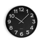 RELOJ DE PARED NEGRO SILVER NUMBERS 30CM