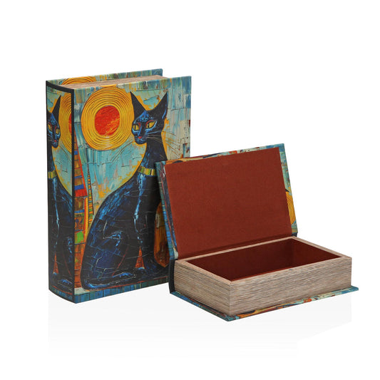 SET DE 2 LIBROS DE DECORACION GATO EGIPCIO Versaotoño