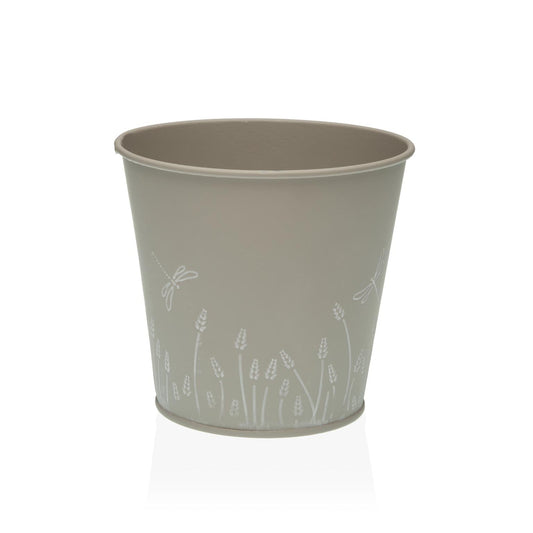 MACETA REDONDA ZINK S GREY Versaotoño