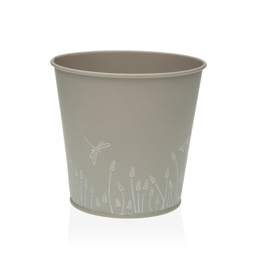 MACETA REDONDA ZINK M GREY Versaotoño