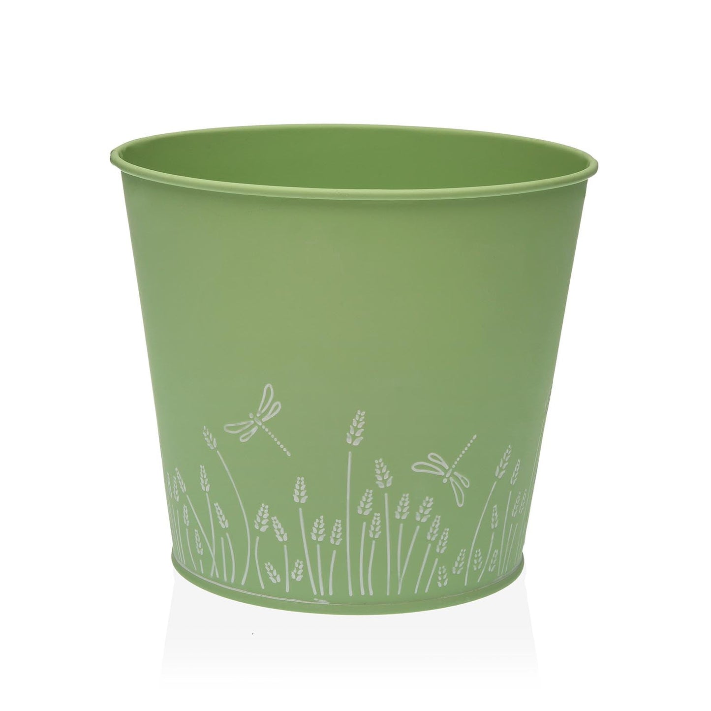 MACETA REDONDA ZINK L GREEN Versaotoño