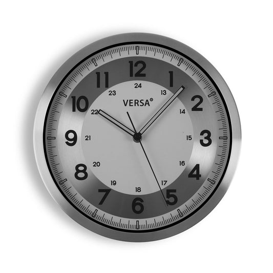 RELOJ ALUMINIO PLATEADO 30 CM Versaotoño