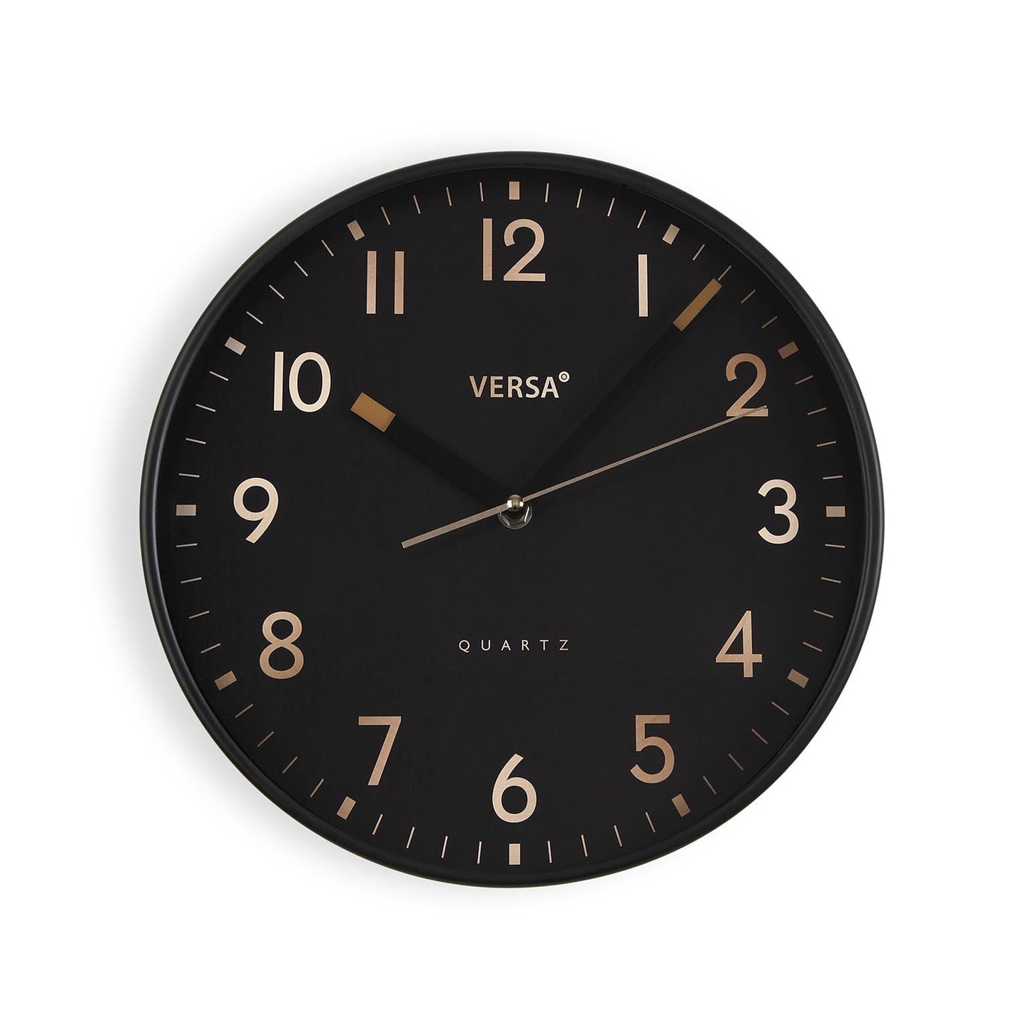 RELOJ DE PARED NEGRO 30x4CM Versaotoño