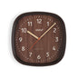 RELOJ DE PARED CUADRADO MADERA OSC 31CM Versaotoño