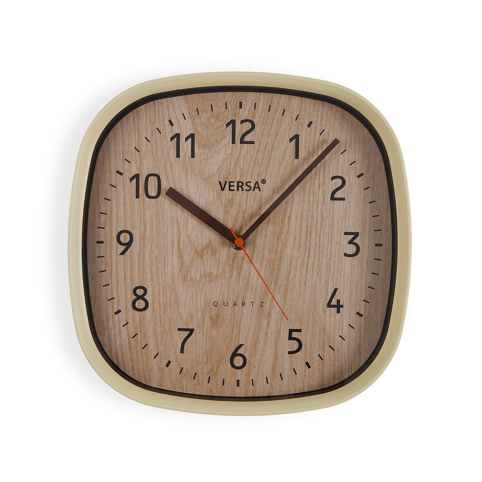 RELOJ DE PARED CUADRADO MADERA CL 31CM Versaotoño