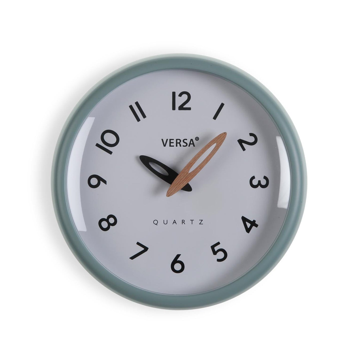 RELOJ DE PARED BLANCO MARCO VERDE 24,4CM Versaotoño