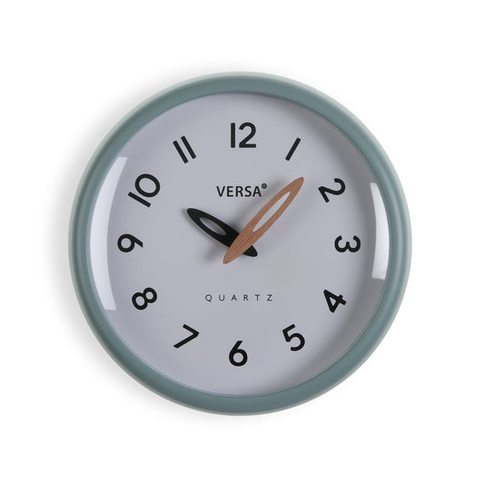 RELOJ DE PARED BLANCO MARCO VERDE 24,4CM Versaotoño