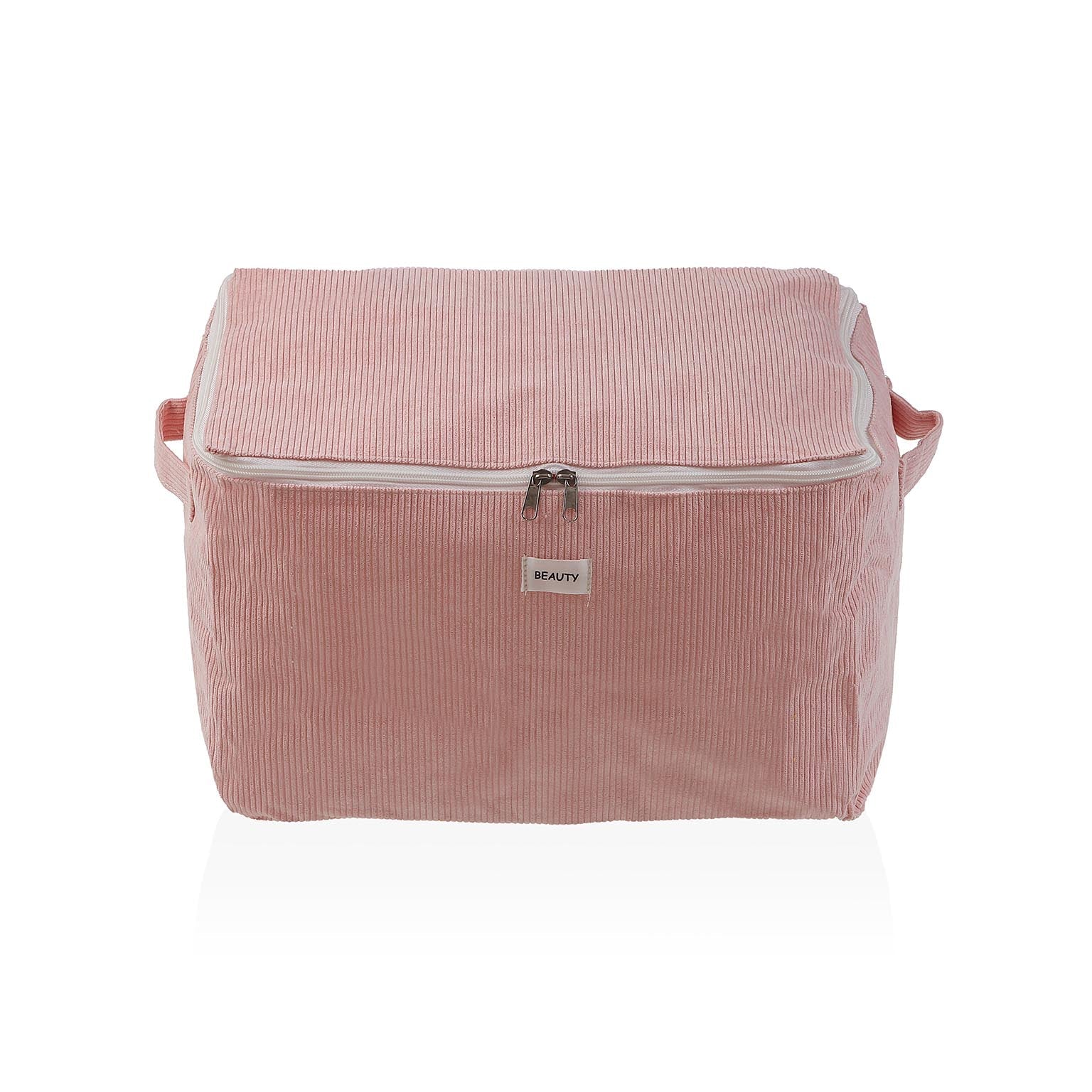 CAJA ALMACENAMIENTO CORDUROY ROSA  M Versaotoño
