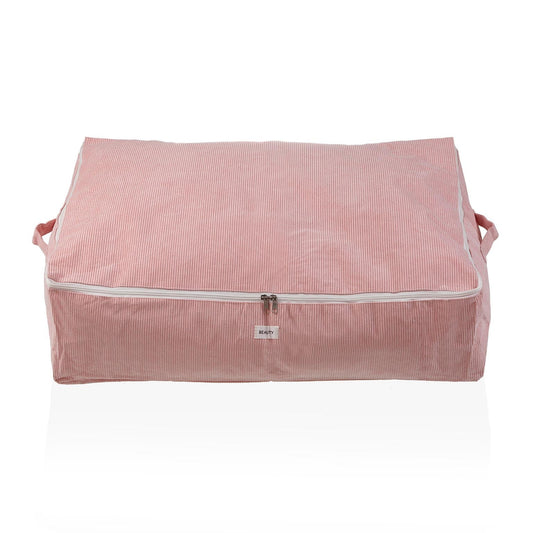 CAJA ALMACENAMIENTO CORDUROY ROSA XL Versaotoño