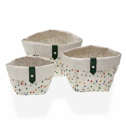 SET 3 CESTAS CUADRADAS DOTTY Versaotoño