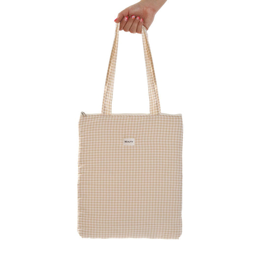 BOLSO VICHY BEIGE Versaotoño