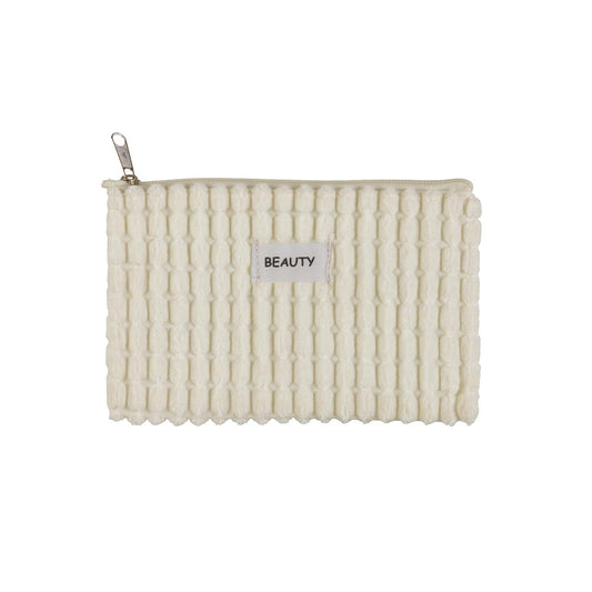 NECESER CORDUROY BLANCO 17X12CM Versaotoño
