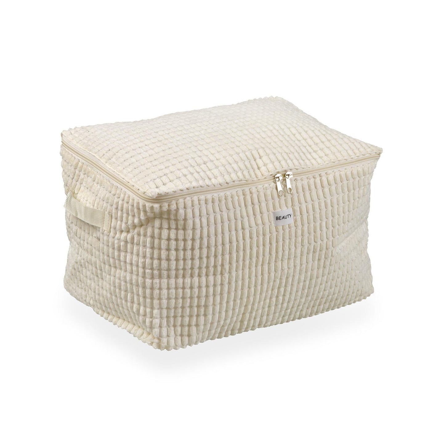 CAJA ALMACENAMIENTO CORDUROY BLANCO M Versaotoño