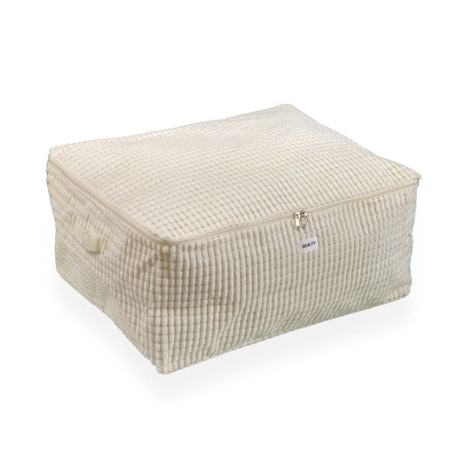 CAJA ALMACENAMIENTO CORDUROY BLANCA L Versaotoño