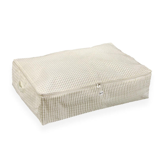 CAJA ALMACENAMIENTO CORDUROY BLANCO XL Versaotoño