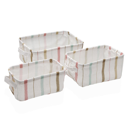 SET 3 CESTAS RECTANGULAR FLINT Versaotoño