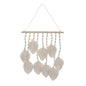 DECORACIÓN PARED MACRAMÉ  HOJAS BLANCO Versaotoño