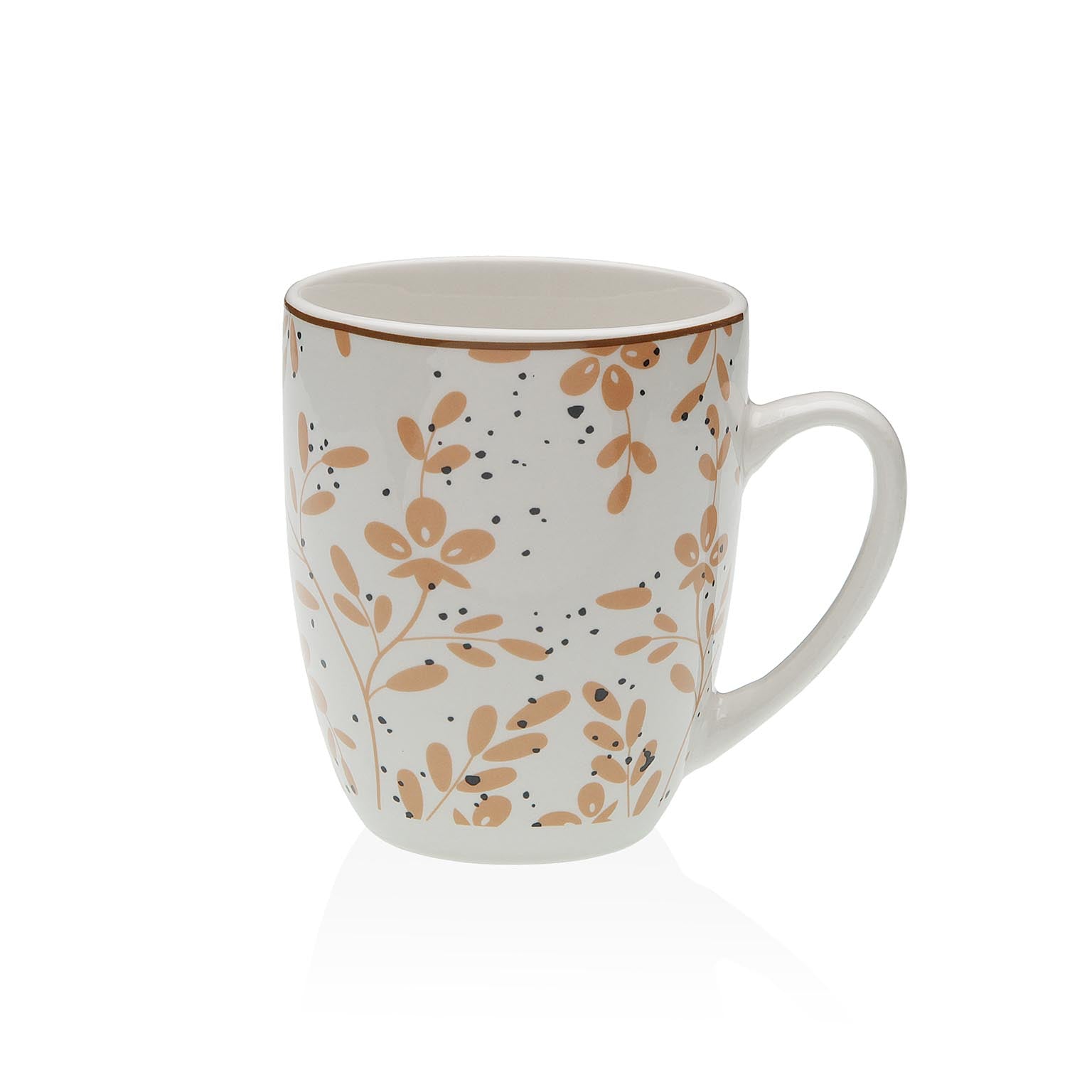 MUG  FLORES BEIGE Versaotoño