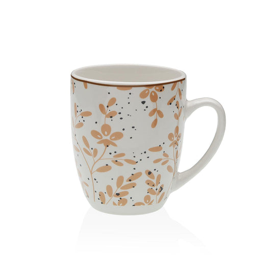 MUG  FLORES BEIGE Versaotoño