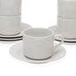 TAZA CON PLATO BLANCA 200ML Versaotoño