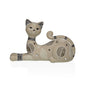FIGURA DE GATO BEIGE 20x14,5CM Versaotoño