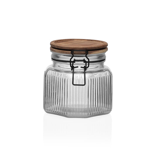 BOTE  CON TAPA ACACIA  800ML Versaotoño