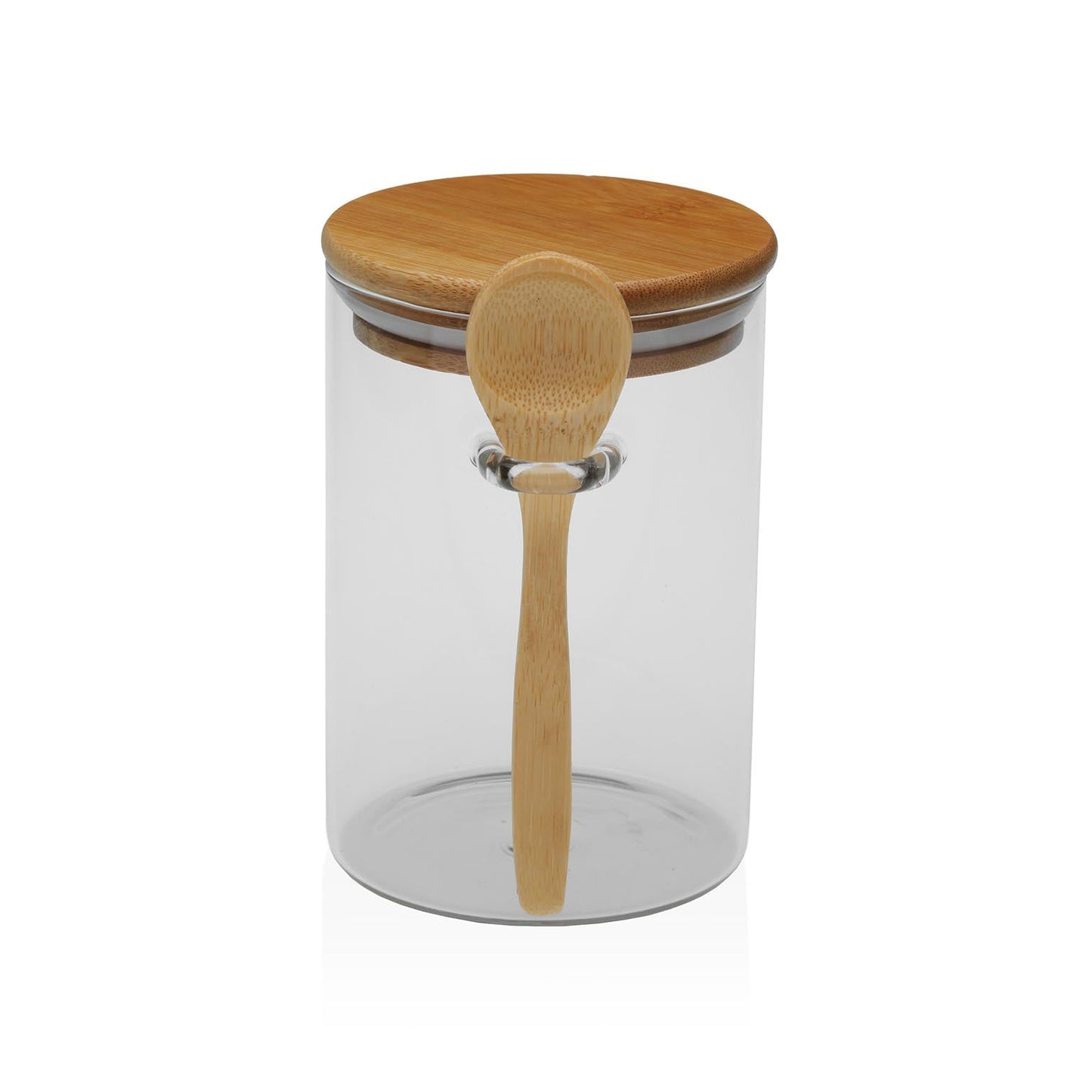 BOTE  400ML BOROSILICATO CON CUCHARA Versaotoño