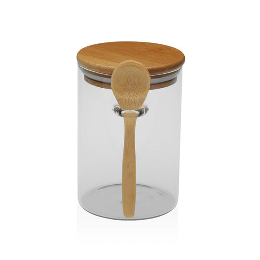 BOTE  400ML BOROSILICATO CON CUCHARA Versaotoño