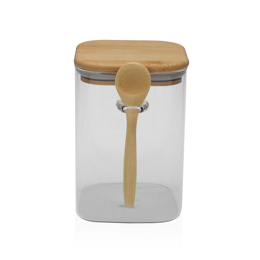 BOTE  850ML BOROSILICATO CON CUCHARA Versaotoño