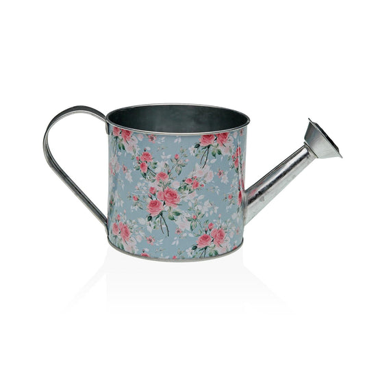 REGADERA 26 CM AZUL CON FLORES Versaotoño