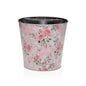 MACETA METALICA ROSA CON FLORES XL Versaotoño