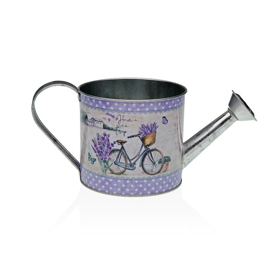 REGADERA 26 CM AZUL CON LAVANDA Versaotoño