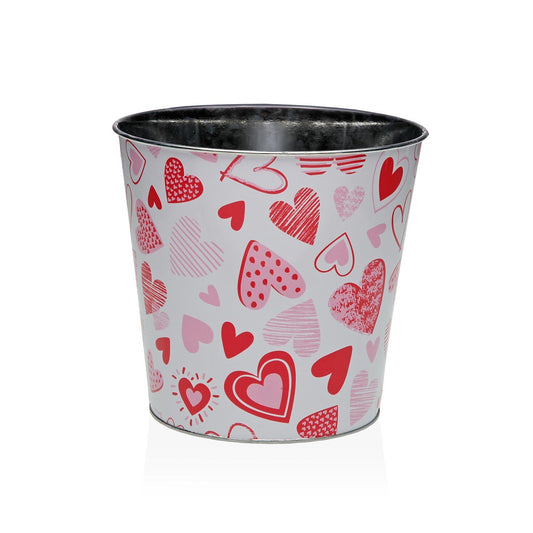 MACETA METALICA CORAZONES XL Versaotoño