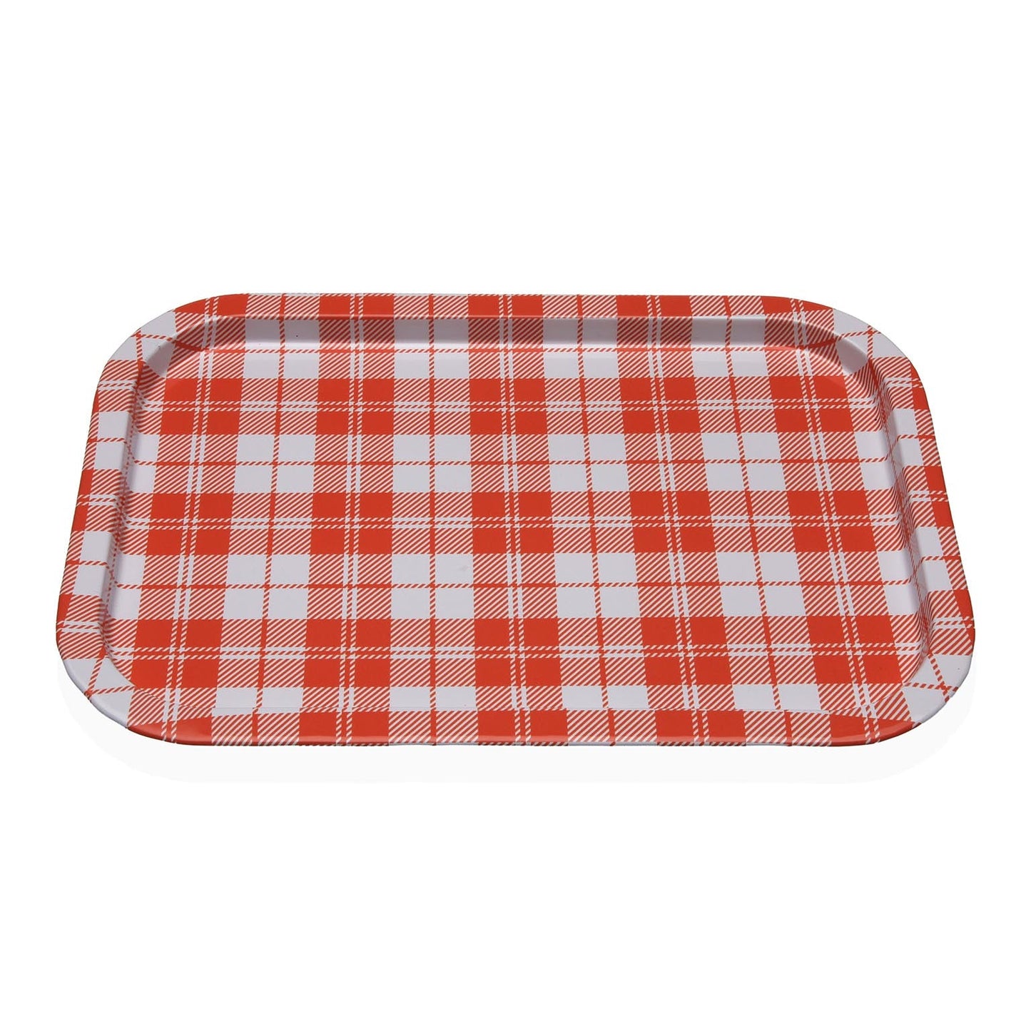 BANDEJA METALICA VICHY NARANJA Versaotoño
