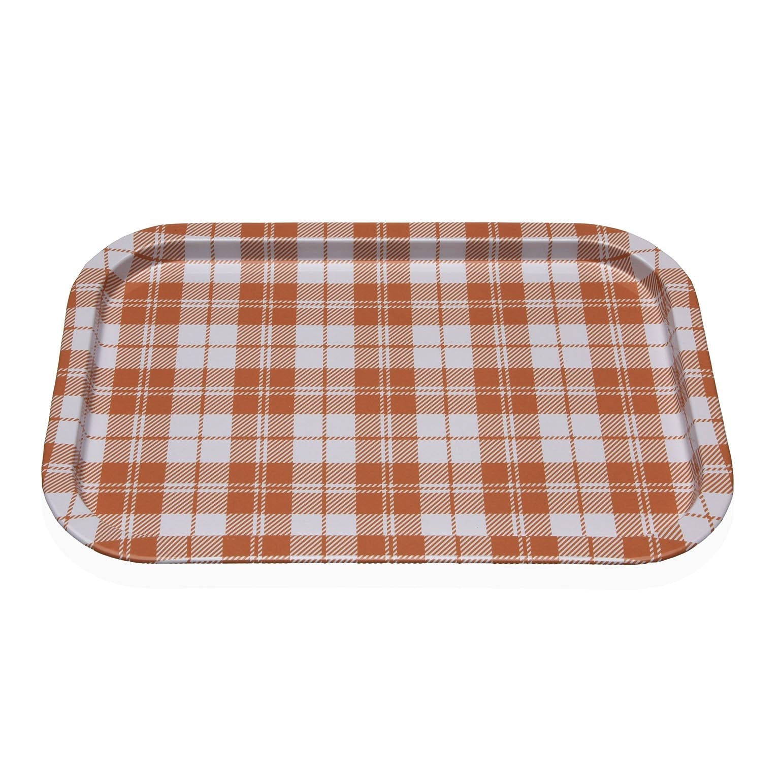 BANDEJA METALICA VICHY AMARILLO Versaotoño