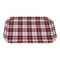 BANDEJA METALICA VICHY ROJO Versaotoño