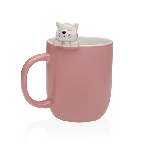 MUG GATO ROSA Versaotoño