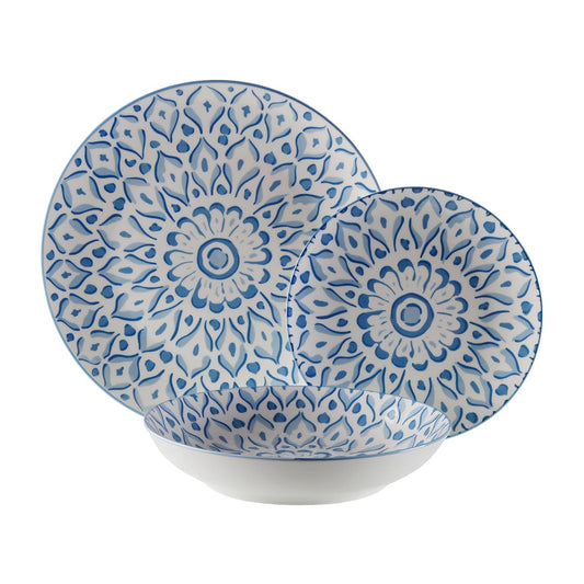 VAJILLA 18 PIEZAS LOLA AZUL Versaotoño